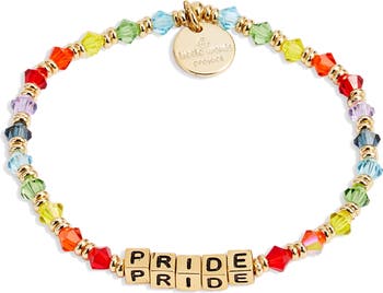 Pride Beaded Stretch Bracelet LITTLE WORDS PROJECT