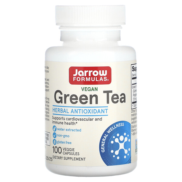 Зеленый чай - 100 вегетарианских капсул - Jarrow Formulas Jarrow Formulas