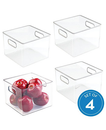Пластиковые ящики для хранения в холодильнике и кладовой, контейнер-органайзер, набор из 4 шт. Interdesign