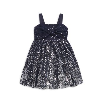 Маленькая девочка &amp;amp; Платье Bubble с пайетками для девочек Marchesa Notte Mini