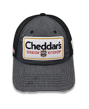 Men's Gray, Black Kyle Busch Cheddar's Retro Patch Adjustable Hat Richard Childress Racing Team Collection