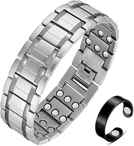 Magnetic Bracelets for Men Titanium Steel Bracelet with Adjustable Tool for Anniversary Valentine Cigmag