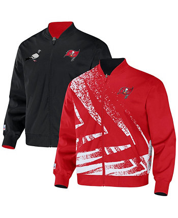 Men's NFL X Staple Red Tampa Bay Buccaneers Embroidered Reversable Nylon Jacket NFL Properties