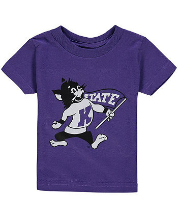 Big Boys Purple Kansas State Wildcats Crew Neck T-shirt Two Feet Ahead
