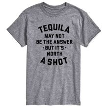 Big & Tall Tequila May Not Be The Answer Graphic Tee License