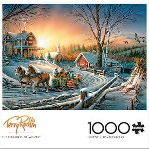 Buffalo Games Terry Redlin The Pleasures of Winter 1000 Pieces Jigsaw Puzzle Buffalo Games