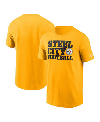 Мужская золотая футболка Pittsburgh Steelers Local Essential Nike