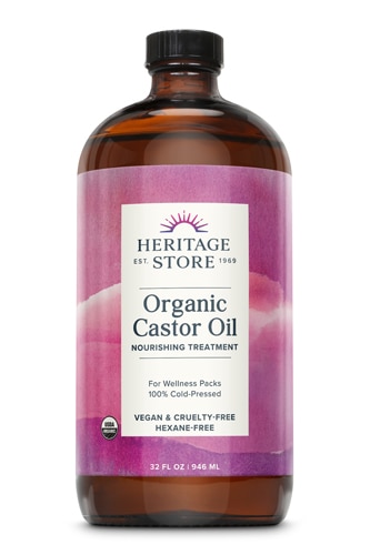 Органическое касторовое масло — 32 жидких унции Heritage Store