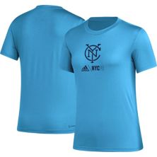 Голубая женская футболка adidas New York City FC AEROREADY Club Icon Adidas