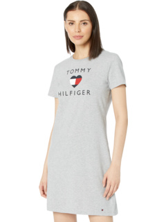 Трикотажное платье-футболка с логотипом Tommy Hilfiger