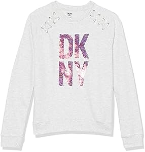 DKNY Girls Classic Comfy Sweatshirt DKNY