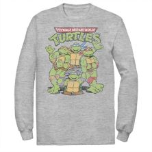Big & Tall Nickelodeon Teenage Mutant Ninja Turtles Group Pose Long Sleeve Nickelodeon