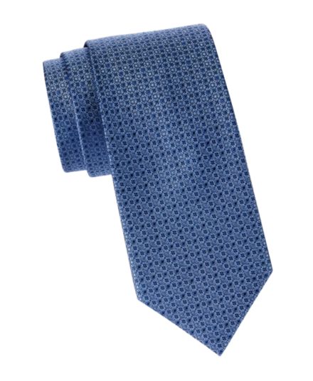 Шелковый галстук с геометрическим рисунком Bruno Piatelli