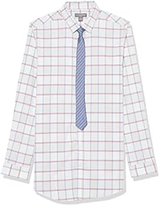 Van Heusen Boys' Long Sleeve Collared Button-Down Dress Shirt and Tie Set Van Heusen