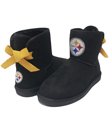 Women's Pittsburgh Steelers Low Team Ribbon Boots Cuce