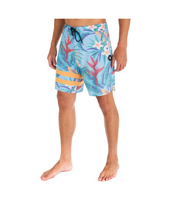 Мужские пляжные шорты Phantom+ Block Party Renegade 18 дюймов со шнурком Hurley