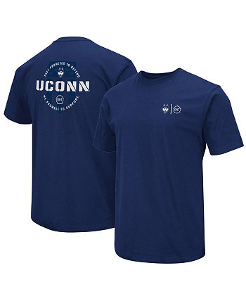 Мужская темно-синяя футболка UConn Huskies OHT в стиле милитари Colosseum