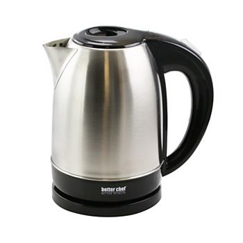 Better Chef 1.7 L Cordless Stainless Steel Electric Tea Kettle Better Chef