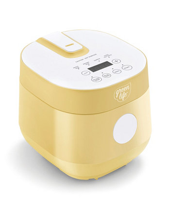 Ceramic Nonstick Healthy Go Grains Rice Cooker GreenLife