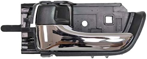 PT Auto Warehouse TO-2333MA-LH - Inner Interior Inside Door Handle, Chrome Lever with Black Knob - Left, Driver Side PT Auto Warehouse