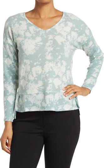 Вязаный свитер Hacci с v-образным вырезом Olivia Sky