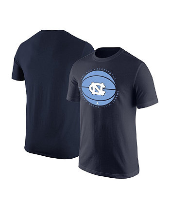 Men's Navy North Carolina Tar Heels Basketball Logo T-shirt Jordan
