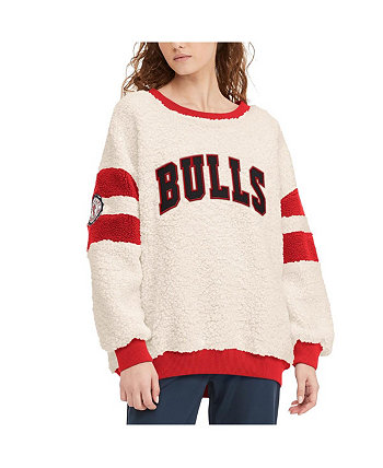 Женская овсянка, толстовка с пуловером Red Chicago Bulls Mindy Sherpa Tommy Jeans