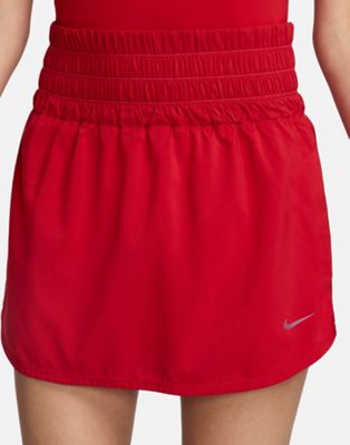 Nike one training skirt in red Nike