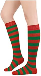 Century Star Women's Knee High Socks Athletic Thin Stripes Tube Socks High Stockings Outdoor Sport Socks Century Star