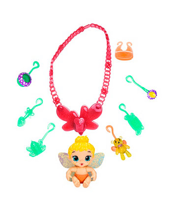 Glo Pixies Minis Carry‚ Aon Care Necklace, Sweetie Sunshine Set Baby Alive
