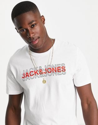 Белая футболка с логотипом Jack & Jones Jack & Jones