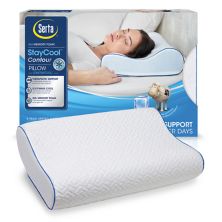 Serta® Stay Cool Gel Memory Foam Contour Pillow (Контурная подушка из пены с эффектом памяти) Serta