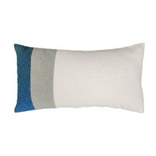 Edie@Home Colorblock Sherpa Racing Stripes Throw Pillow Edie at Home