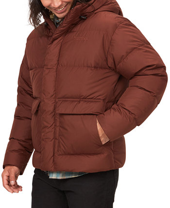 Мужская стеганая куртка-пуховик с капюшоном и молнией во всю длину Stockholm Marmot
