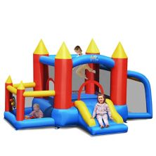 Inflatable Soccer Goal Ball Pit Bounce House Without Blower Slickblue