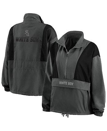 Женская складная куртка с молнией до половины длины Chicago White Sox темно-серого цвета WEAR by Erin Andrews