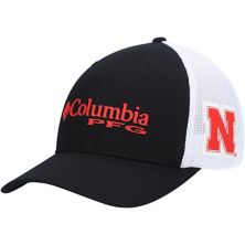 Мужская бейсболка Columbia Black Nebraska Huskers PFG Logo Snapback Unbranded