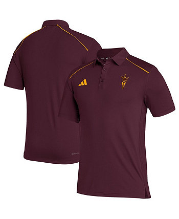 Мужская бордовая рубашка-поло Arizona State Sun Devils Coaches AEROREADY Adidas