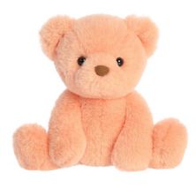 Aurora Small Orange Bear Gelato Bear 9&#34; Mango Snuggly Stuffed Animal Aurora