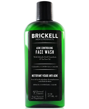 Brickell Men's Products Гель для умывания против прыщей, 6 унций. Brickell Mens Products