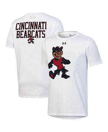 Белая футболка Big Boys Cincinnati Bearcats Gameday Oversized с логотипом Performance Under Armour