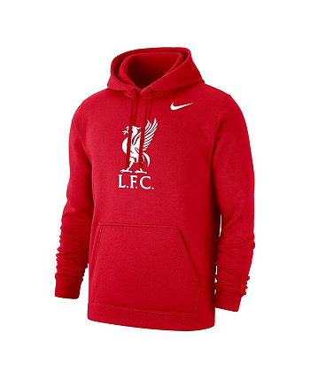 Мужская красная толстовка с капюшоном Liverpool Club Primary Nike