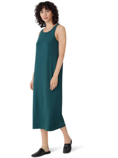 Длинное платье с круглым вырезом Eileen Fisher