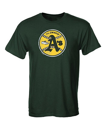 Молодежная футболка Oakland Athletics Cooperstown для мальчиков - зеленая Soft As A Grape