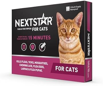 Средство от блох и клещей на кошек NEXTSTAR — защита на 30 дней, быстрое действие NEXTSTAR