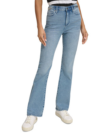 Женские широкие джинсы с цепочкой Karl Lagerfeld Paris