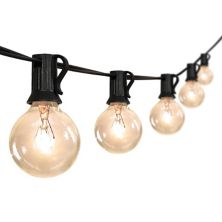 Современные лампы накаливания в деревенском и наружном стиле G Bistro Globe Bulb String Lights Jonathan Y Designs