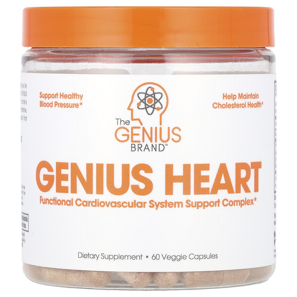 Genius Heart, 60 растительных капсул The Genius Brand