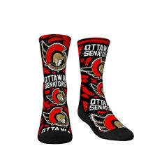 Youth Rock Em Socks Ottawa Senators Allover Logo & Paint Crew Socks Rock Em Socks