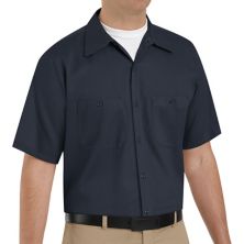 Мужская рабочая рубашка из хлопка с защитой от морщин Red Kap Red Kap